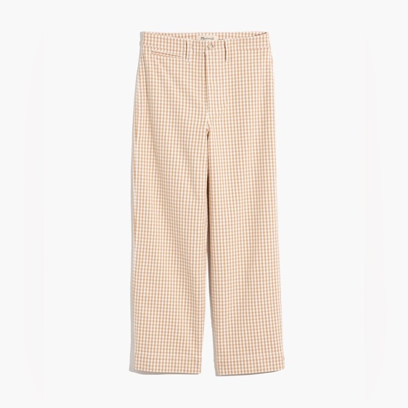 Slim Emmett Wide-Leg Pants in Gingham Crop - Picture 5 of 6